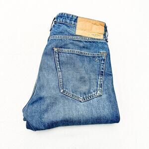 Rag & Bone Rosa Mid-Rise Boyfriend Button-Fly Jasper Denim Jeans Size 25